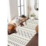 Decomia Home Dijital Kaymaz Yıkanabilir İskandinav Salon Halısı Mutfak Halısı Yolluk,Beyaz 160 X 200