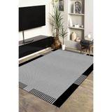 Decomia Home Dijital Kaymaz Yıkanabilir Jüt Görünümlü Salon Halısı Mutfak Halısı Balkon Halısı Yolluk Ev Dekor,Gri 80 X 100