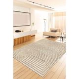 Decomia Home Dijital Kaymaz Yıkanabilir Jüt Görünümlü Salon Halısı Mutfak Halısı Balkon Halısı Yolluk,Bej 180 X 280