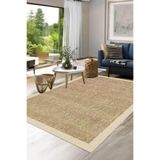 Decomia Home Dijital Kaymaz Yıkanabilir Sisal Görünümlü Salon Halısı Mutfak Halısı Yolluk Balkon Halısı Ev Dekor,Bej 120 X 180