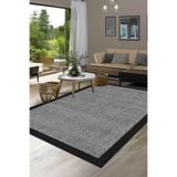 Decomia Home Dijital Kaymaz Yıkanabilir Sisal Görünümlü Salon Halısı Mutfak Halısı Yolluk Balkon Halısı Ev Dekor,Gri 100 X 250