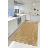 Decomia Home Dijital Kaymaz Yıkanabilir Sisal Jüt Görünümlü Mutfak Halısı Salon Halısı Yolluk Mutfak Dekor