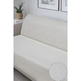Decomia Home Elora Kabartmalı Yumuşak Koltuk Örtüsü Çok Amaçlı Koltuk Şalı Kaymaz Süngerli (165X205 Cm) - 165 x 210 cm - Ekru