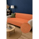 Decomia Home Elora Kabartmalı Yumuşak Koltuk Örtüsü Çok Amaçlı Koltuk Şalı Kaymaz Süngerli (165X205 Cm) - 165 x 210 cm - Turuncu