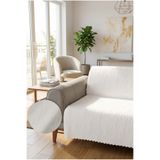 Decomia Home Flova Kabartmalı Yumuşak Koltuk Örtüsü Çok Amaçlı Koltuk Şalı Kaymaz Süngerli (165x205 cm)