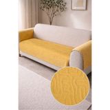 Decomia Home LABİRA Kabartmalı Yumuşak Koltuk Örtüsü Çok Amaçlı Koltuk Şalı Kaymaz Süngerli (3 parça)