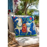 Decomia Home Renkli Çift Taraflı Modern Dijital Baskı Kırlent Kılıfı Salon Dekoru (43x43 cm)