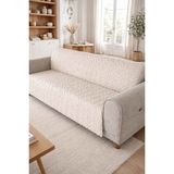 Decomia Home Terry Kabartmalı Yumuşak Tüylü Koltuk Örtüsü Çok Amaçlı Koltuk Şalı Kaymaz Süngerli (165X205 Cm) - 165 x 210 cm - 010-Bej