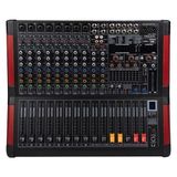 Decon DMP-122FX 12 Kanal 650W Power Mixer 12 Kanal 1500W Power Mikser - Siyah