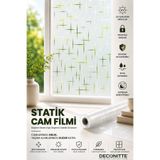Deconitte Desenli Statik Buzlu Cam Filmi Mahremiyet Sağlayan Cam Pencere Duşakabin Kaplama 60x100 cm