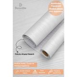 Deconitte Kendinden Yapışkanlı Ahşap Görünümlü Mutfak Banyo Tezgah Duvar Dolap Masa Kaplama 60X100CM - 60 x 100 cm - Beyaz
