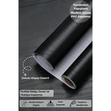 Deconitte Kendinden Yapışkanlı Ahşap Görünümlü Mutfak Banyo Tezgah Duvar Dolap Masa Kaplama 60X100CM - Siyah - 60 x 100 cm