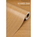 Deconitte Kendinden Yapışkanlı Premium Ahşap Görünümlü Mutfak Banyo Tezgah Dolap Masa Kaplama 60X100CM - 60 x 100 cm - Ahşap - Meşe