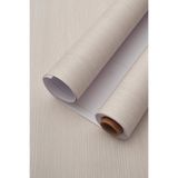 Deconitte Premium Açık Bej Ahşap Desenli Kendinden Yapışkanlı PVC Mobilya Dolap Tezgah Kaplama Folyo, 60cmX500cm