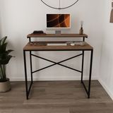 Deconode 90x50 Kahverengi Nily Monitör Rafı Ayarlanabilir Çalışma Masası