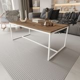 Deconode Alpine Orta Sehpa - BEYAZ-KAHVERENGİ