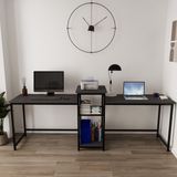 Deconode Duodesk 2 Kişilik Çalışma Masası - Antrasit - 240 cm