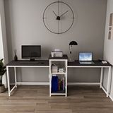 Deconode Duodesk 2 Kişilik Çalışma Masası Beyaz demirlerden Antrasit Sunatalamdan oluşmaktadır.