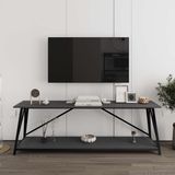 Deconode Horizon Konsol - Antrasit - Siyah - 180 x 60 cm