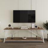 Deconode Horizon Konsol - Ceviz - Beyaz - 180 x 60 cm