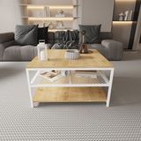 Deconode Mirage Orta Sehpa - BEYAZ-ÇAM