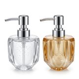Deconox 1 Adet Premium Akrilik Sıvı Sabunluk - Kristal Kesim Şık Banyo ve Mutfak Sabunluğu (Asorti Renk/Model Gönderimi) (TOMBUL MODEL)
