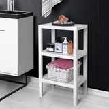 Deconox 3 Katlı Köşe Rafı | Banyo, Mutfak ve Kiler İçin Yer Tasarruflu Organizer | Çok Amaçlı Plastik Raf | 3 Farklı Renk Seçeneği (38x29x74cm) (GRİ)