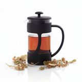 Deconox 350 ml French Press Filtre Kahve ve Bitki Çayı Demleme Kupası | Metal Filtreli, Isıya Dayanıklı, Portatif Siyah Demlik| İÇ HAZNE SERT KRİSTAL MİKADANDIR CAM DEĞİLDİR
