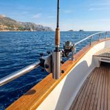 Deconox 360° Ayarlanabilir Paslanmaz Çelik Şemsiye ve Boru Tutucu Bağlantı Aparatı, Balkon, Tekne ve Park Hâlindeki Motosiklet İçin, Gümüş