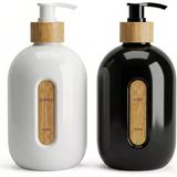 Deconox 500 Ml Cam Sıvı Sabunluk - Bambu Etiketli Şık Tasarım (1 Adet) Asorit Gönderim