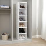 Deconox 6 Katlı, Katlanabilir Ayakkabılık, Taşınabilir Çok Amaçlı, Geniş, Katlanabilir Dolap ve Raf, Katlanır Taşınabilir Premium Portatif Organizer Ayakkabılık (25,5cm x 34,5cm x 105,5cm) (BEYAZ)