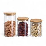 Deconox 6'lı Bambu Kapaklı Cam Baharatlık Seti Vakum Kapak, 6 Adet Bambu Kapaklı Cam Kavanoz & Baharat Takımı & Baharatlık 200ml-250ml-325 Ml (Vakum Kapak) (250ML 6 ADET)