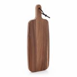Deconox Akasya Ahşap Servis Tepsisi (45x15 cm) | Uzun ve İnce Doğal Ahşap Sunumluk | Fincan, Bıçak, Baget Ekmek, Meze ve Şarküteri Tabağı (2 cm Kalınlık)