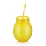 Deconox Akrilik Limon Pipetli Bardak 650ml [1 Adet] | Ferahlatıcı ve Renkli 650ml Akrilik Limon Pipetli Bardak - Yazın Serinletici Lezzetleri Deneyimleyin!