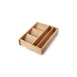 Deconox Ayarlanabilir Bambu Kaşıklık ve Çekmece İçi Organizer - 5-7 Bölmeli Genişleyebilir Çatal Bıçak Düzenleyici (39.4 x 24 x 6.4 cm)