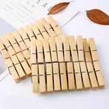 Deconox Bambu Çamaşır Mandalları, 40 Adet 6 cm Uzunluğunda, 1,2 cm Genişliğinde Çamaşır Mandalı, Kıyafet Asmak İçin, Sürdürülebilir Ahşap Mandallar, Çamaşır Asmak, El İşi ve Dekorasyon İçin