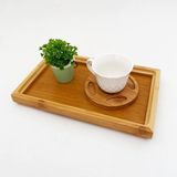 Deconox Bambu Dikdörgen Servis Tepsisi Küçük Boy Tepsi 25CM*15CM*2.6CM - Çok Renkli - Standart