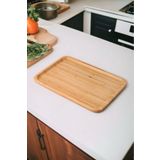 Deconox Bambu Lüx Dikdörtgen Büyük Servis-Sunum Tabağı 30x20x1,8cm