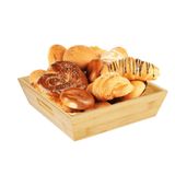 Deconox Bambu Lüx Kare Büyük Ekmeklik-Meyvelik 25cm, Bambu Ekmeklik Kare Büyük Boy 25cm
