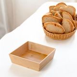 Deconox Bambu Lüx Kare Orta Boy Ekmeklik-Meyvelik 19CM, Bambu Ekmeklik Kare Orta Boy 19CM - Standart