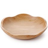 Deconox Dekoratif Bambu Kase 20 cm ve 25 cm Ölçü Seçenekli, Dalgalı Kenarlı Sunum Kasesi, Çerezlik, Kuruyemiş, Kuru Meyve, Şekerlik, Anahtarlık, Takılık, Banyo ve Masa Üstü Düzenleyici Kase