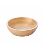 Deconox Doğal Bambu Salata Kasesi – 20cm & 25cm Çap Seçenekli El Yapımı Derin Ahşap Servis ve Karıştırma Kasesi | Meyve, Makarna, Çerez Sunumu | Çevre Dostu Mutfak ve Sofra Aksesuarı (ORTA BOY)