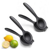 Deconox Döküm Limon Sıkacağı Limon Presi Büyük Boy 24 cm, Siyah Metal Limon Sıkacağı, Döküm Narenciye Sıkacağı (2 Lİ DÖKÜM LİMON SIKICI)