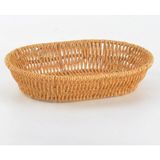 Deconox El Yapımı Doğal Hasır Sepet - Oval Ekmeklik ve Çok Amaçlı Düzenleyici (25,50X18X6 cm - Çok Renkli
