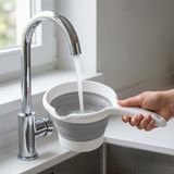 Deconox Katlanabilir Maşrapa, Katlanır Banyo Maşrapası, Akordiyon Koçero (27cmx17cmx4cm) GRİ