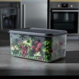 Deconox No Frost Silikon Yumuşak Kapalı Saklama Kabı Dondurucu Buzluk Saklama Kabı 3150 Ml, Kapaklı No Frost - Standart