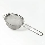 Deconox Paslanmaz Çelik Saplı Mutfak Süzgeci - Un Eleği, Pirinç Yıkama ve Makarna Süzme Kevgiri - 3 Farklı Boy Seçeneği (14 cm - 17 cm - 22 cm) (14cm)