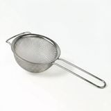 Deconox Paslanmaz Çelik Saplı Mutfak Süzgeci - Un Eleği, Pirinç Yıkama Ve Makarna Süzme Kevgiri - 3 Farklı Boy Seçeneği (14 Cm - 17 Cm - 22