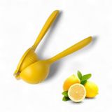 Deconox Paslanmaz Çelik Statik Boyalı Limon ve Narenciye Sıkacağı | Ergonomik ve Dayanıklı | 24cm (SARI)