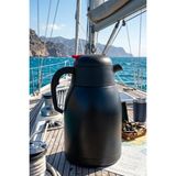 Decopat 2 Litre Çift Kat Paslanmaz Çelik Termos Siyah (Çay Kahve Piknik Kamp Outdoor Ofis Otel Kafe Okul) - 2 lt